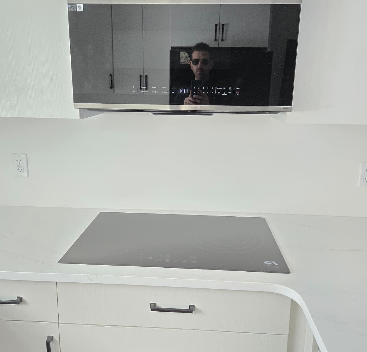 Kitchen detail in the two-bedroom apartment